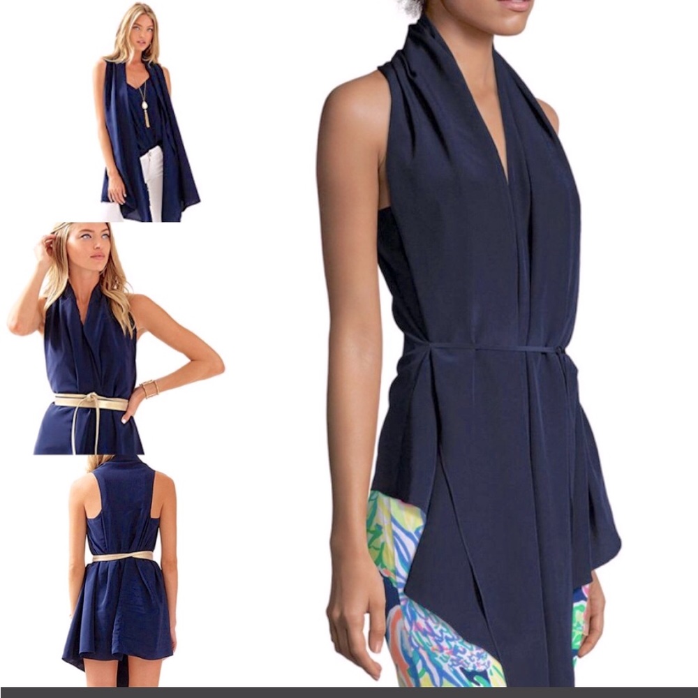 Lily Pulitzer Silk Convertible Vest